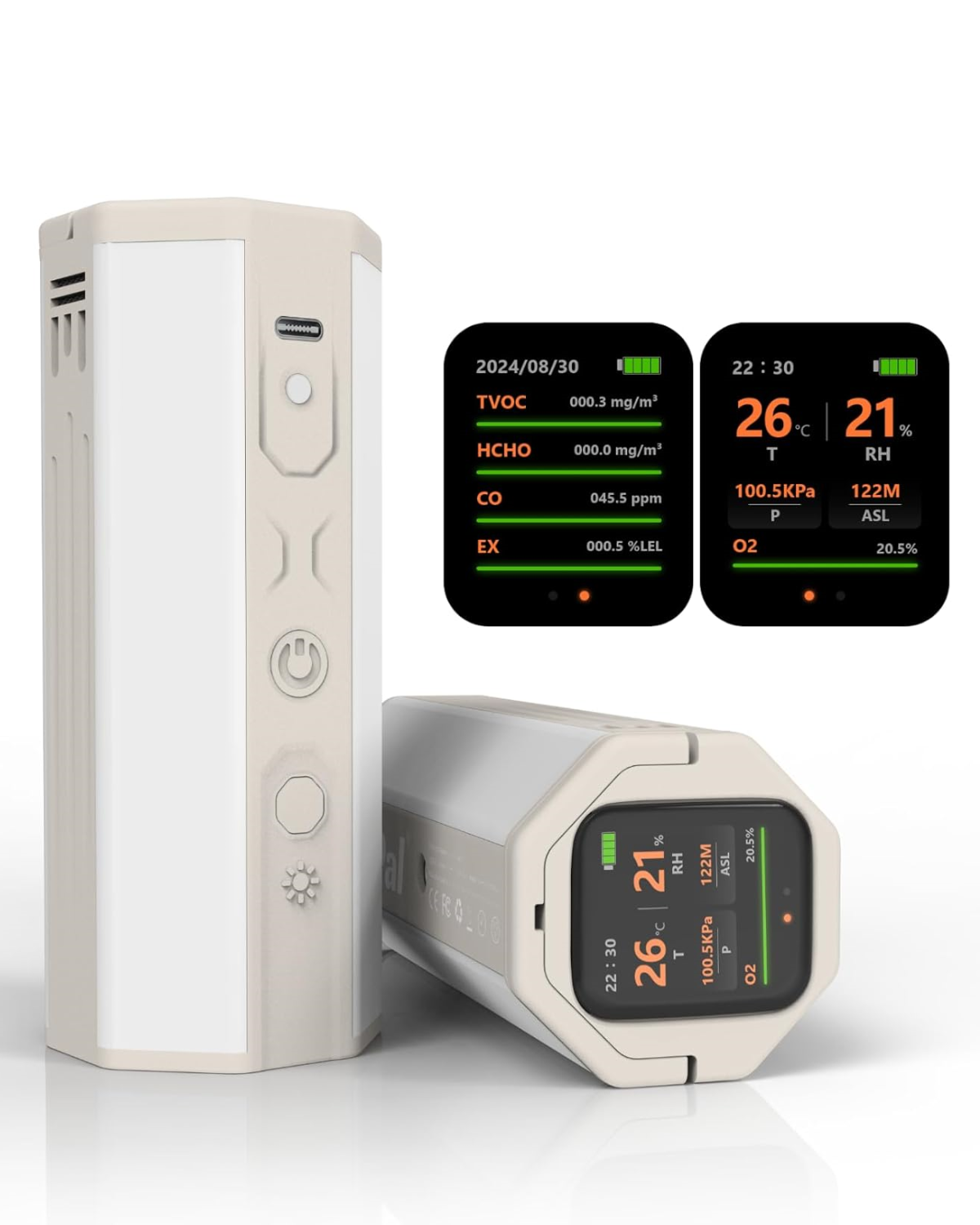 LUM GUARD Portable Air Monitor(white)-0