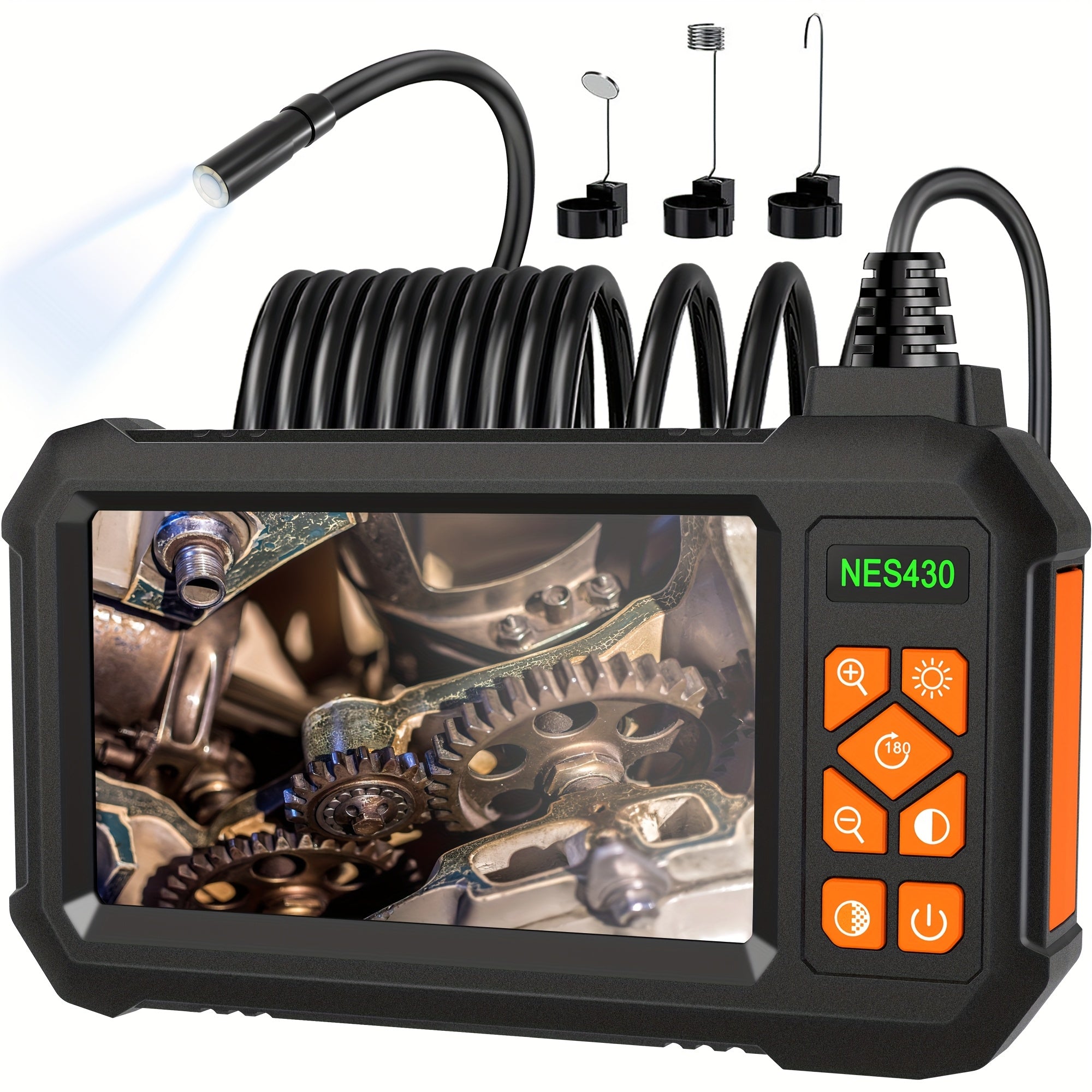 NNETM Borescope Camera with Light & Screen (1080P HD)-0
