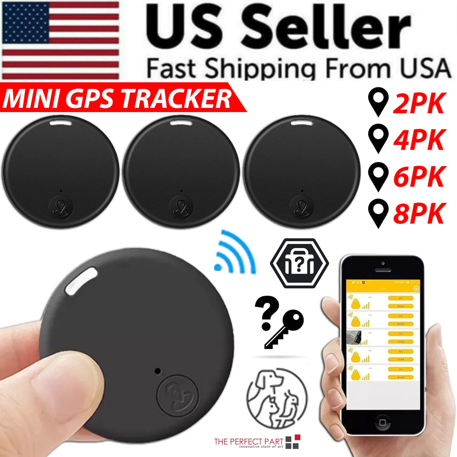 Bluetooth Key Finder Tracker with App Control