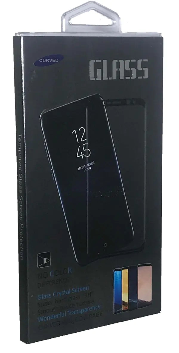 Black Frame Galaxy S10 Plus Tempered Glass 3D Clear