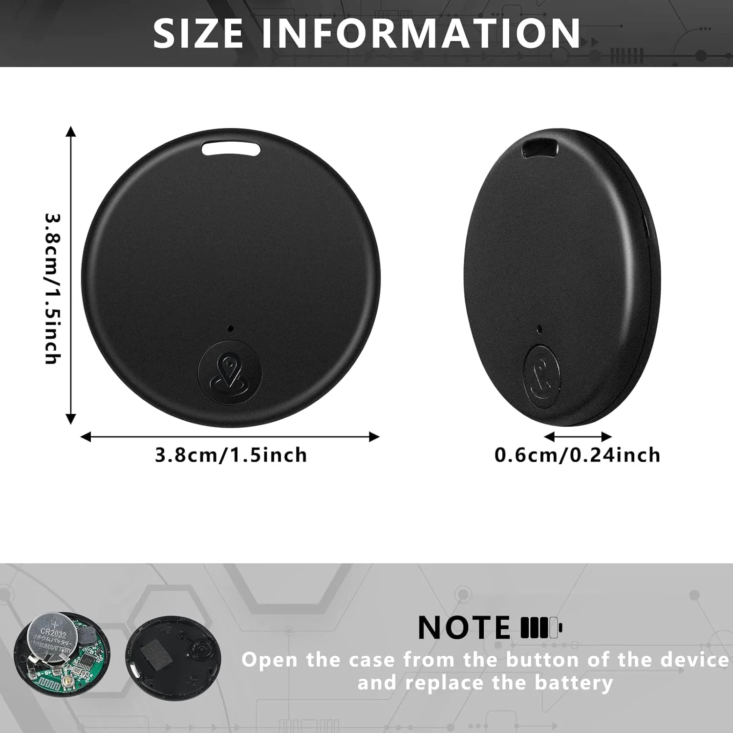 Bluetooth Key Finder Tracker with App Control